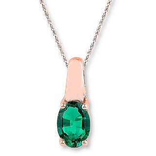                       6.25 Carat Natural Emerald/Panna pendant Gold Plated Pendant For Astrological Purpose By ceylonmine                                              