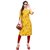 Women Yellow Full Stitch Pathani Style Straight Crep Digital Stitched Print Kurti By New Ethnic 4 You