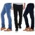 Stylox Men's Pack of 3  Slim Fit Multicolor Jeans