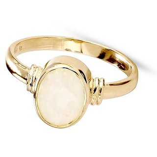                       Original Stone Opal  Gold Plated Ring Natural  Precious Stone Ring By CEYLONMINE                                              