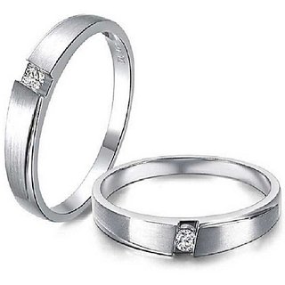                       Diamond Couple ring natural  original american diamond couple ring sterling silver ring by CEYLONMINE                                              