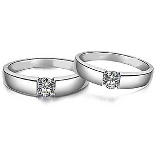                       American Diamond couple ring original & lab certified gemstone ring for women & men by CEYLONMINE                                              
