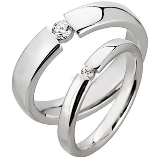                       Natural American Diamond couple ring original  lab certified gemstone ring for women  men by CEYLONMINE                                              