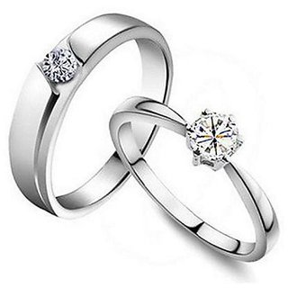                       American Diamond couple ring original  lab certified gemstone ring for women  men by CEYLONMINE                                              