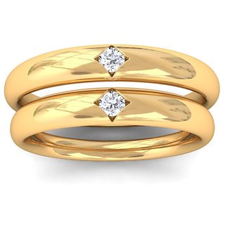                       Couple Diamond Ring original  Natural american stone gold plated ring by CEYLONMINE                                              