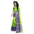 Aurima Women's Cotton Silk Jacquard Designer Saree with Golden Peacock Border and Designer Laria