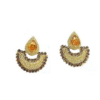                       Golden Stone Tilak Panti Earring                                              