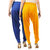 Women's Cotton Viscose Lycra Dhoti Patiyala Salwar Harem Bottoms Pants  Mango Yellow Royal Blue Combo Pack of 2