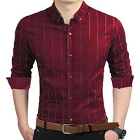 Gladiator Products Premium trendy Checkered shirt for men in maroon