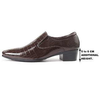 brown faux leather material