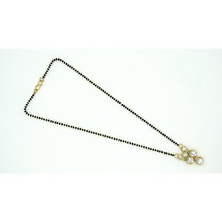                       Kundan Drop Stone Pendant Necklace Manglsutra                                              