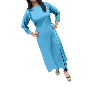 Plain colour store kurtis online