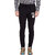Cliths Men's Black Mid Waist Rise Printed Trackpant