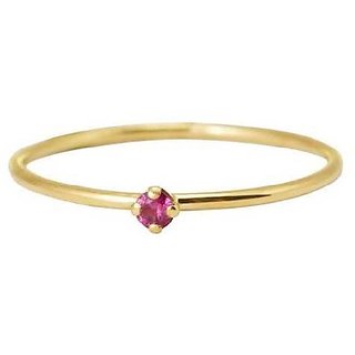                       Pink sapphire gold Plated Ring Original  Natural Stone Pink sapphire Ring By CEYLONMINE                                              