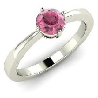                       Natural Stone Pink sapphire Ring Original & Effective Stone Pink sapphire Silver Plated Ring By CEYLONMINE                                              