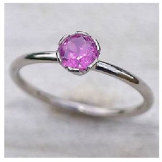                       Natural Pink sapphire Silver Ring Original & Lab Certified Stone Ring By CEYLONMINE                                              