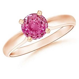                       Natural Stone Pink sapphire Ring Original & Effective Stone Pink sapphire gold Plated Ring By CEYLONMINE                                              