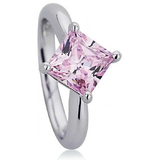                      Astrological Stone Pink sapphire 7.25 Ratti silver Plated Ring Original & Natural Stone  Ring By CEYLONMINE                                              