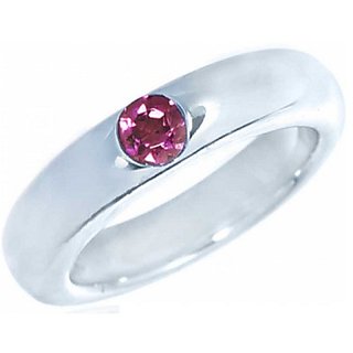                       Natural Stone Pink sapphire Ring Original & Effective Stone Pink sapphire silver Plated Ring By CEYLONMINE                                              