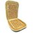 Car Wooden Bead Seat Cover/Back Rest Designed (1 Pcs - Beige)