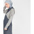 SILK ROUTE London Grey Diamond Melange Polyester Sporty Abaya Maxi Dress Jilbab For Women Height 5'2 inch, Jilbab Length 54 inch