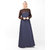 SILK ROUTE London Graystone Blue Shoulder Opening Polyester Sporty Abaya Maxi Dress Jilbab For Women Height 5'8 inch, Jilbab Length 60 inch