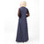 SILK ROUTE London Graystone Blue Shoulder Opening Polyester Sporty Abaya Maxi Dress Jilbab For Women Height 5'8 inch, Jilbab Length 60 inch