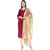 A R SILK Golden Color Fancy Vanarsi Silk Dupattas & Chunnis