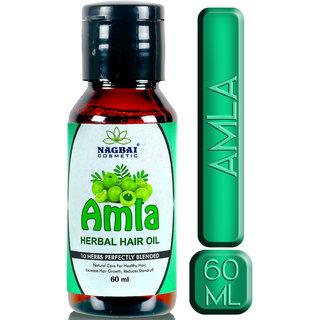 nagbai amla herbal hair oil for hair Growth with 10 Natural oils for Hair treatment Oil Hair Oil  (60 ml)