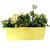 Buyerwell Rectangular Railing Hook Planter with Polka Dots (Length 18 INCH X Breadth 6 INCH X Height 6 INCH) (Yellow, 1)