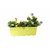 Buyerwell Rectangular Railing Hook Planter with Polka Dots (Length 18 INCH X Breadth 6 INCH X Height 6 INCH) (Sheen Green, 4)