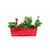 Buyerwell Rectangular Railing Hook Planter with Polka Dots (Length 18 INCH X Breadth 6 INCH X Height 6 INCH) (Red, 3)