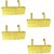 Buyerwell Rectangular Railing Hook Planter with Polka Dots (Length 18 INCH X Breadth 6 INCH X Height 6 INCH) (Yellow, 4)