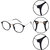 TheWhoop Full Rim Clear Round Unisex Spectacle Frame Stylish Transparent Nightwear Eyeglasses for Men and Women