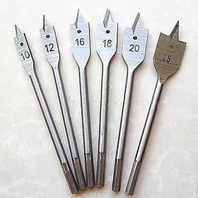 Flat Drill Bit Set For Wood (Set Of 6) By CAMEL