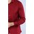 Unique Fashion Formal Solid Maroon Full Sleeve Cotton Shirt For Men