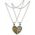 Men Style  New Hot Heart Broken Style 2-Piece Best Friend Forever Jewelry Gift SPn007030 Zinc Pendant Set