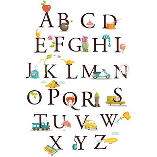 Buy abcd chart |Kids Room Posters| |Sticker Paper Poster, 12x18 Inch ...