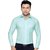 Corporate Club  Beetel Mens Formal Office Wear Shirt Green- M