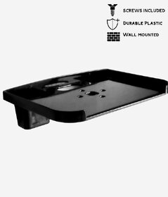 HFK Black Set Top Box stand With 2 Remote Holder And 2Screw frees