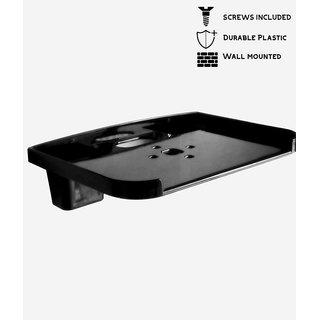                       HFK Black Set Top Box stand With 2 Remote Holder And 2Screw free                                              