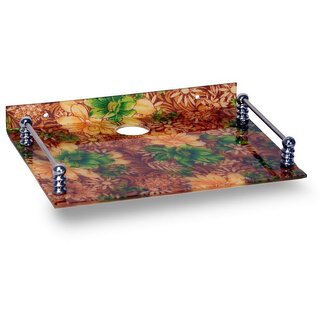                       HFK Tiktronix Floral design Set Top Box Stand with 2 screw free                                              