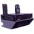 HFK Black Mattle Set Top Box stand With 2 Remote Holder And Inbuilt Extension with 2 screw free,