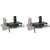 Pack of 2 HFK White Set Top Box stand With 2 Remote Holder And 2Screw free