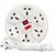 Pack of 2 HFK Eight switches Round Extension Cord With 2 mtr. Wire