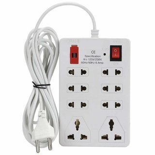 HFK Eight switches Extension Cord With 2 mtr. Wire HFK Eight switches Extension Cord With 2 mtr. Wire