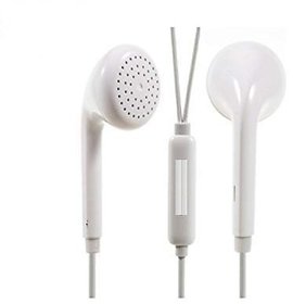 Audoi Super Bass Earphone for Oppo K3 On Ear Headset with Mic White