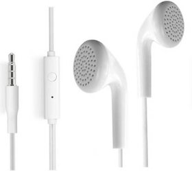 High Bass EarSmngLOW349512 In-Ear Headphones Compatible for Samsung Galaxy J7 (White)