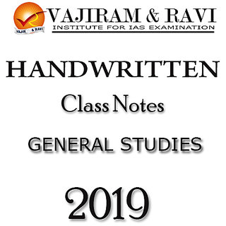 Vajiram  Ravi Handwritten Class Notes 2019 (12 Bookltes) Xerox Material