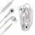 Super Bass 3.5mm Jack  Mic Volume Control YS-EHS61ASFWE Headphone/Earphone Compatible  for All Samsung/Anroid/ iOS Devices - (White)
